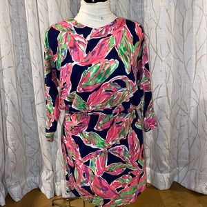 Lilly Pulitzer Cara Dress Bright Navy in the Vias
